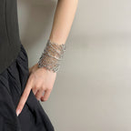 Textured Coral Hollow Open Bracelet image 2