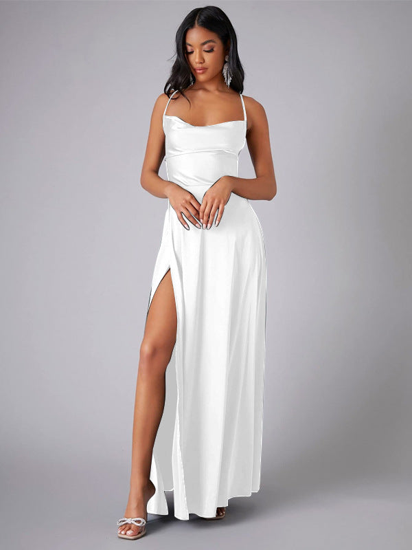 Elegant Spaghetti Strap Ruched Formal Dress image 11