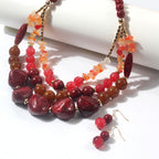 Two Tone Big Beaded Multi Layer NeckLace image 2