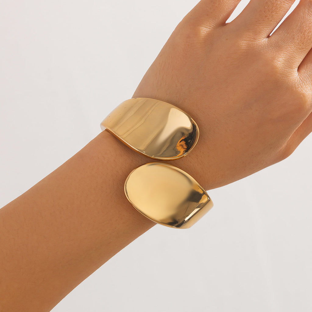 Punk Style Irregular Wide Set Bracelet image 4