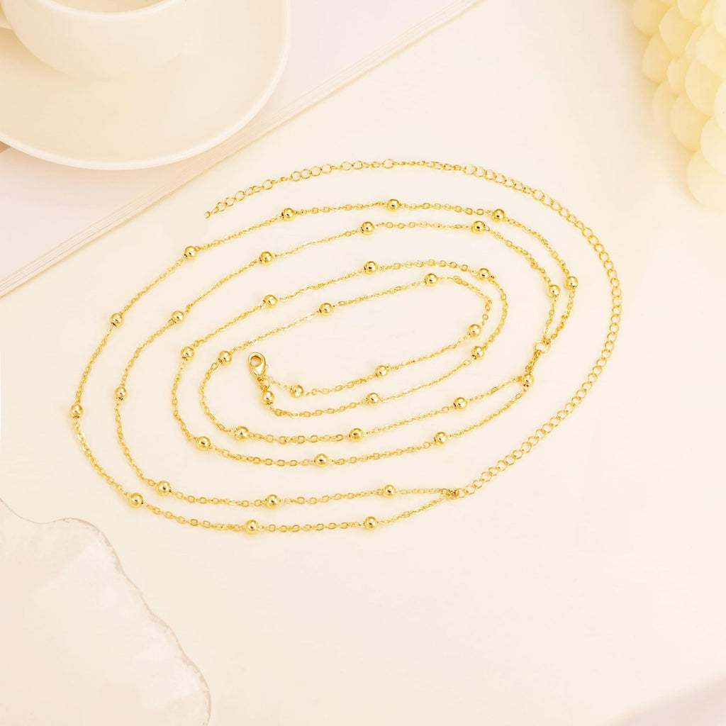 Non-fading Beaded Double Layer Waist Body Chain image 4