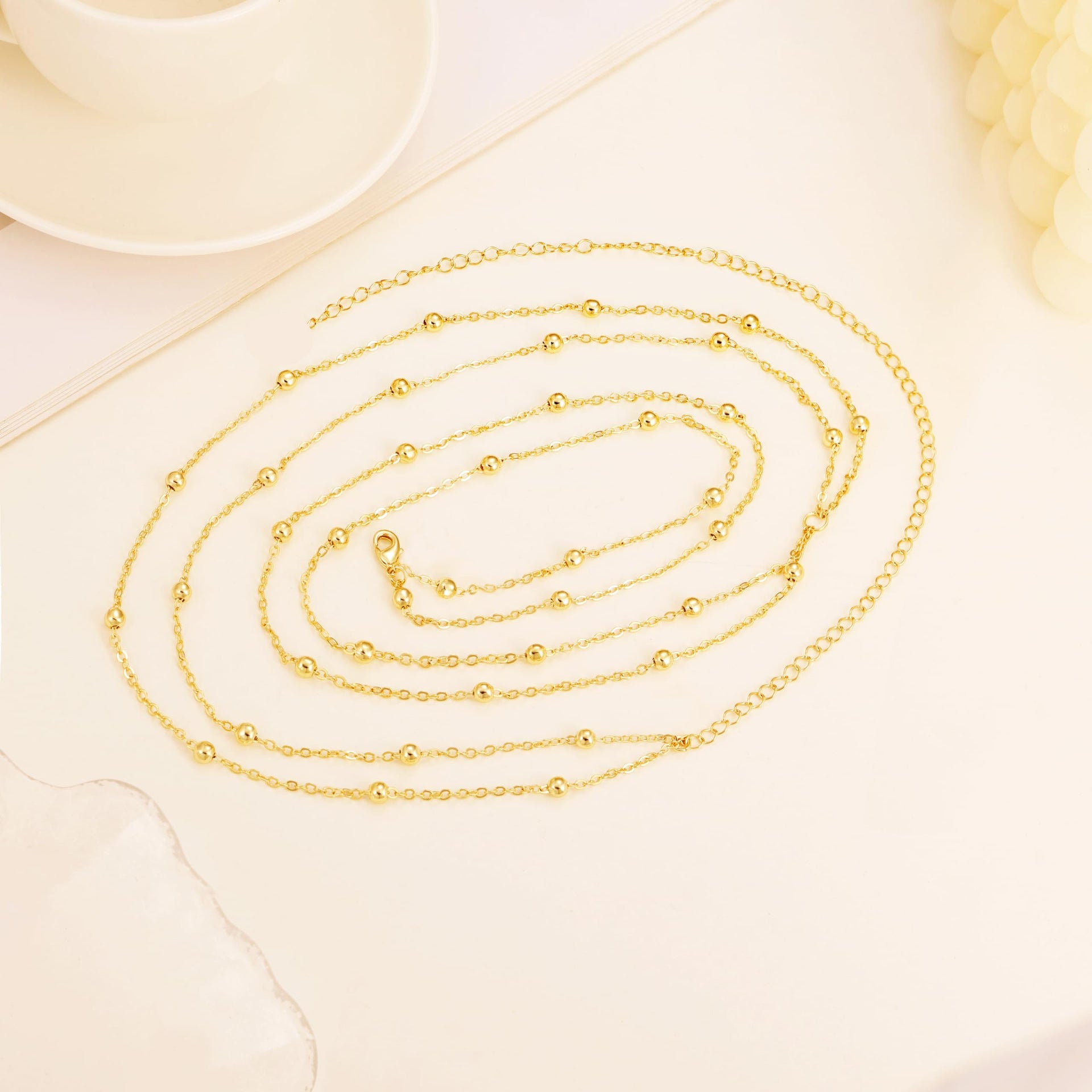 Non-fading Beaded Double Layer Waist Body Chain image 4