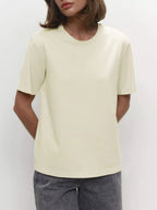 Minimalist Casual Solid Crew Neck T-shirt image 27
