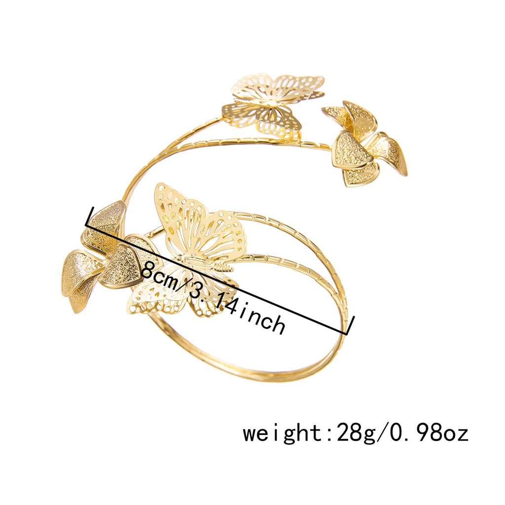 Irregular Cutout Butterfly Floral Bracelet image 12