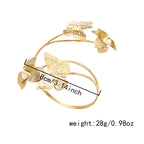 Irregular Cutout Butterfly Floral Bracelet image 12