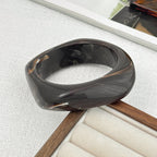 Tie Dye Acrylic Wide Curved Vintage Bracelet image 10