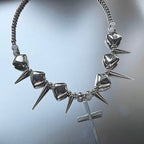 Cross Rivet Punk Titanium Steel NeckLace image 2