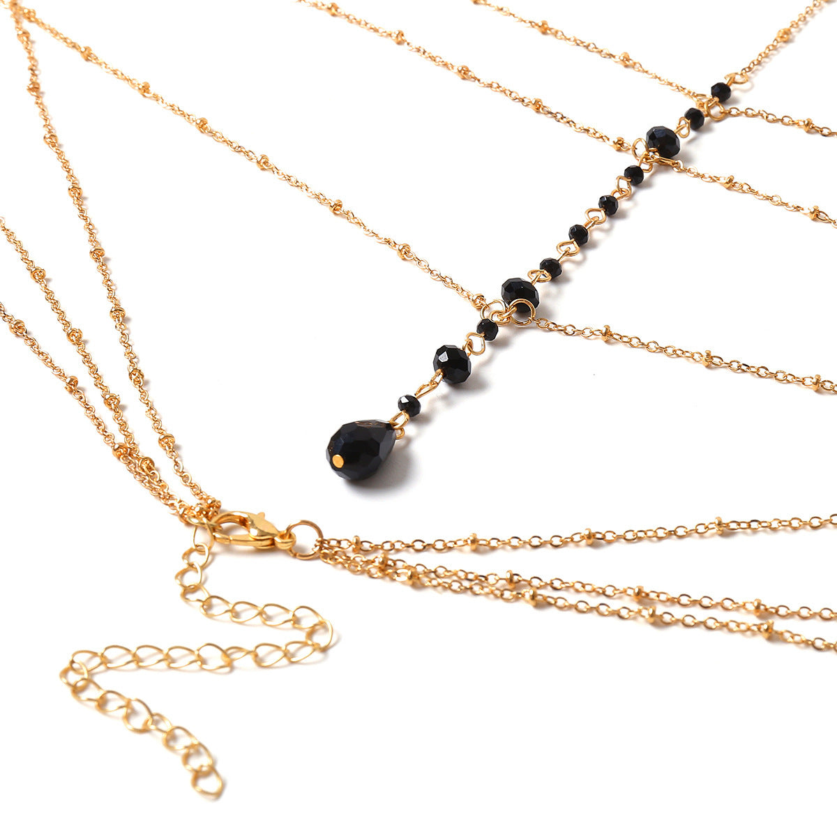 Sexy Multi Layer Crystal Minimalist Body Chain image 3
