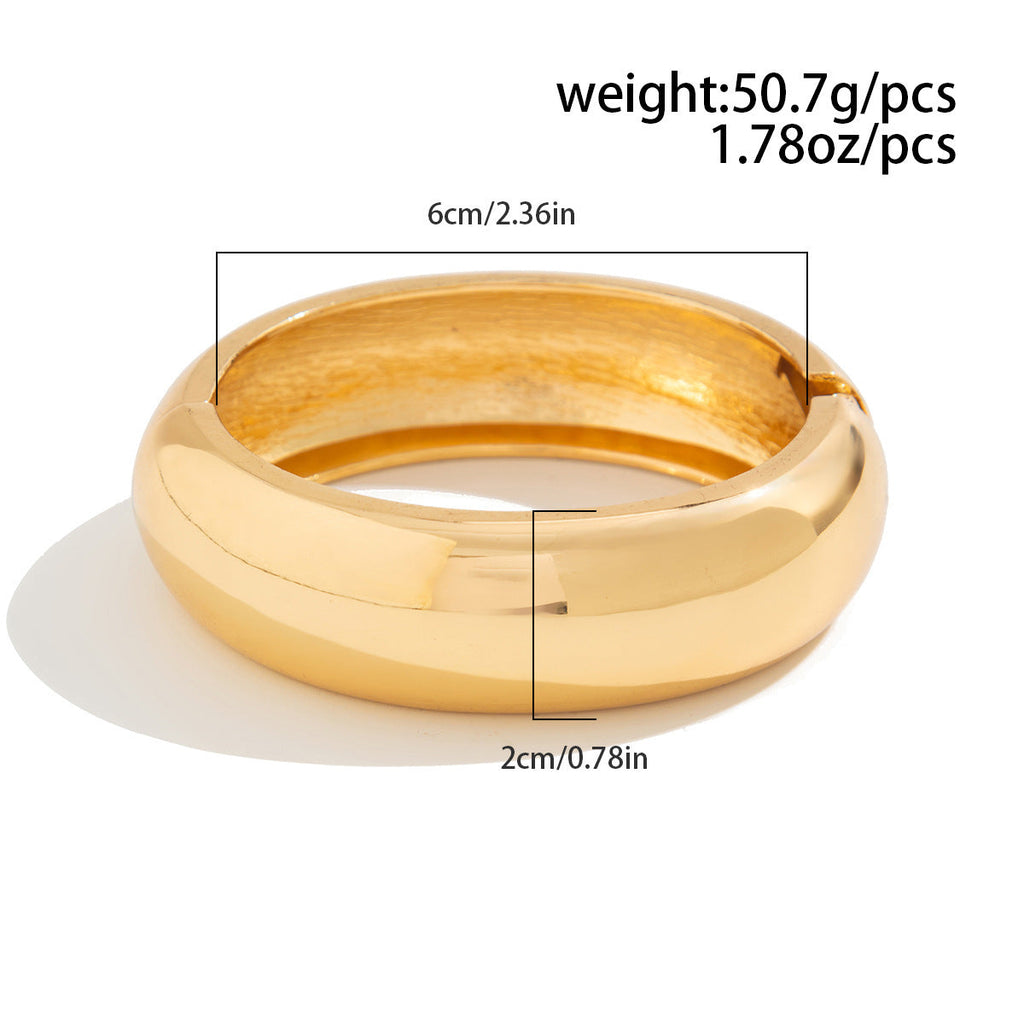 Smooth Wide Gold Foil Tie Dye Bracelet image 9