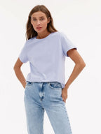 Minimalist Casual Solid Crew Neck T-shirt image 16