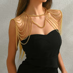 Sexy Tassel Halter Metal Shoulder Body Chain image 3