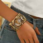 Twisted Round Gem Thread Open Bracelet image 1