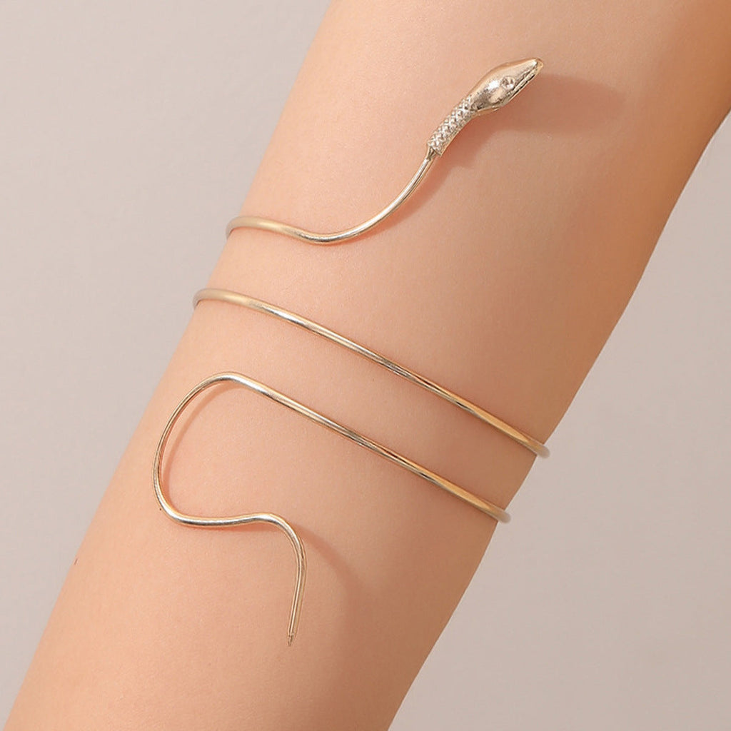 Twisted Wrap Snake Open Bracelet image 3