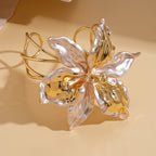 Floral Pattern Metal Line Open Bracelet image 5