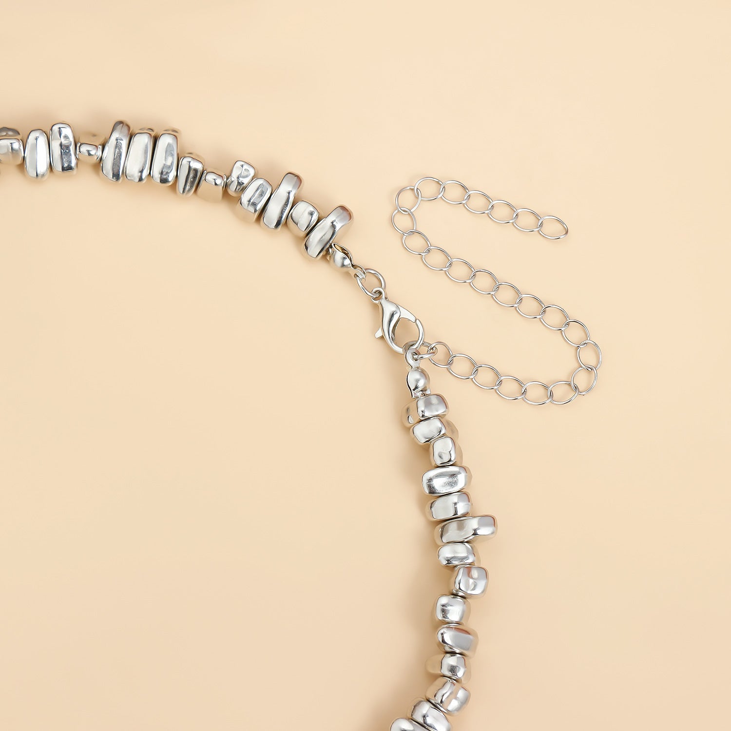 Stylish Tassel Irregular Beaded Splice NeckLace image 5