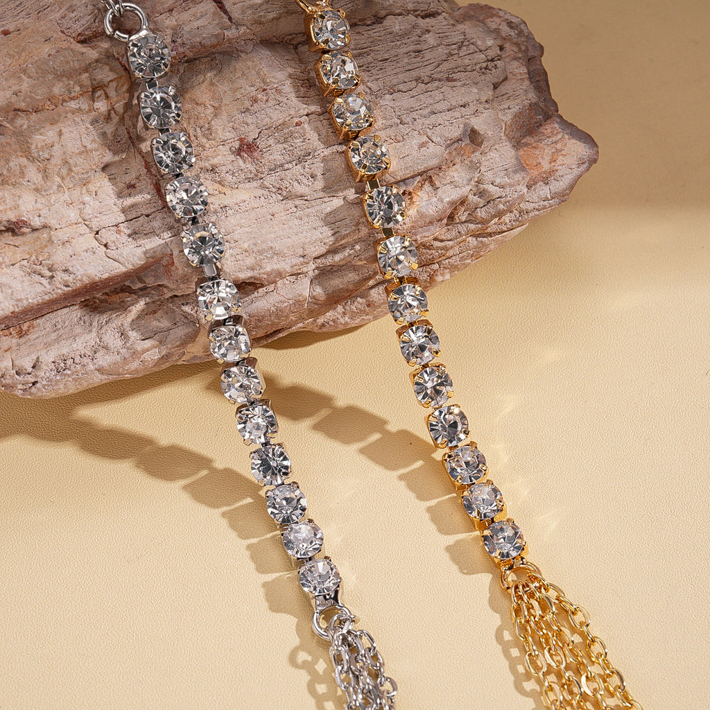 Rhinestone Geometric Body Chain NeckLace image 6