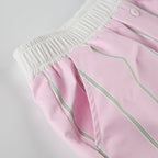 Chic Loose Color Block Striped Shorts image 6