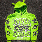 Y2K Chic Street Print Devil Horn Hoodie image 4