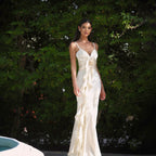 Satin Floral Tie-Back Slim Fit Slip Dress Party Dress image 8