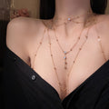 Sexy Thin Chain Sparkling Rhinestone Body Chain image 1