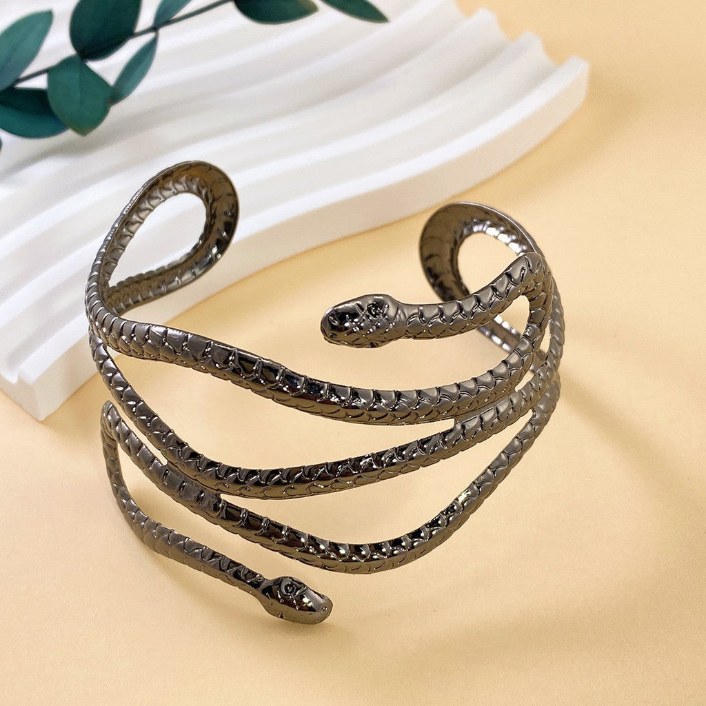 Punk Metal Snake Wrap Bracelet image 5