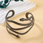 Punk Metal Snake Wrap Bracelet image 5