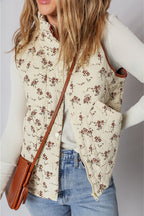 Romantic Floral Color Block Vest image 3