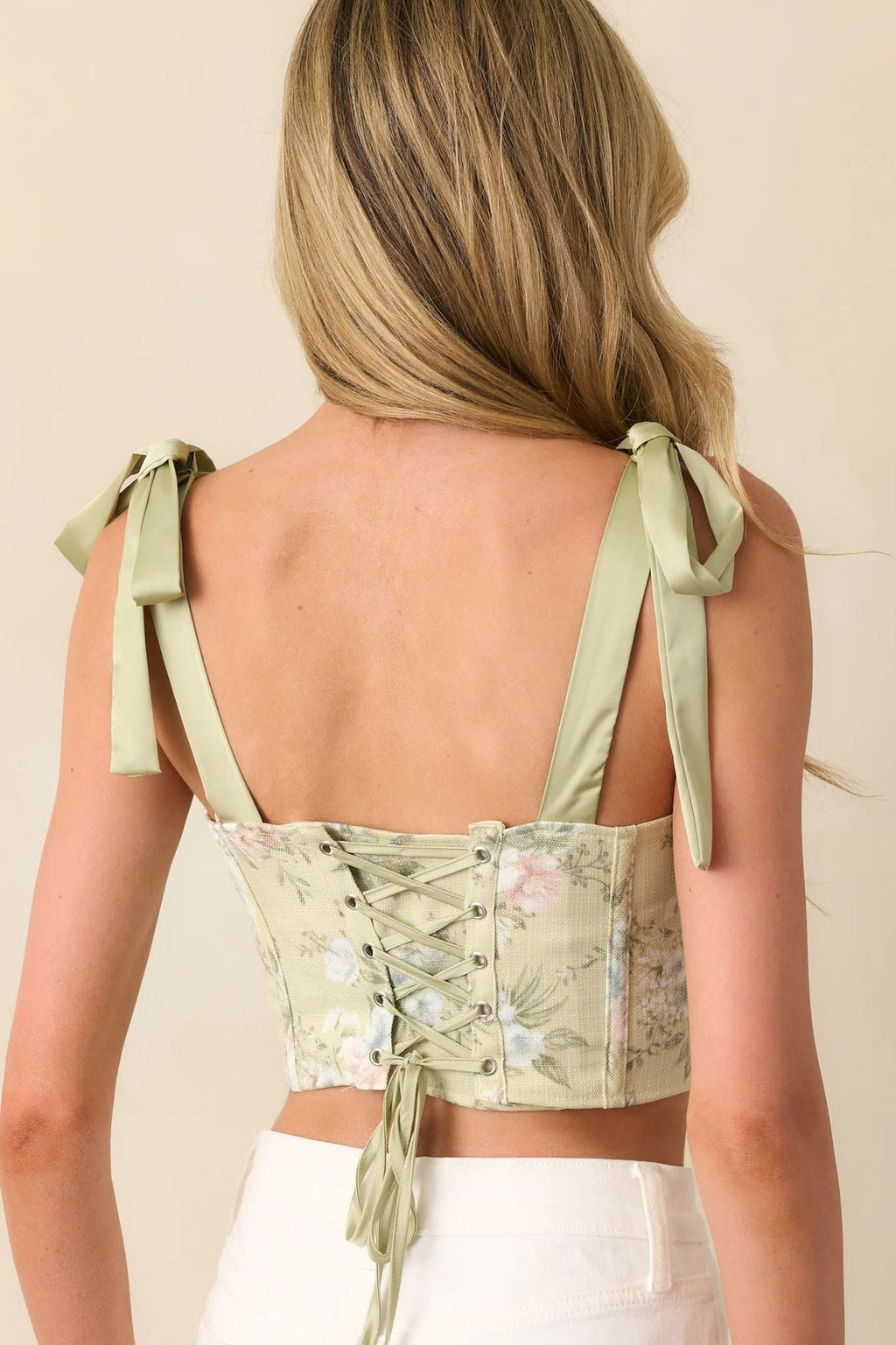 Floral Tie Sexy Slim Cami Top image 6