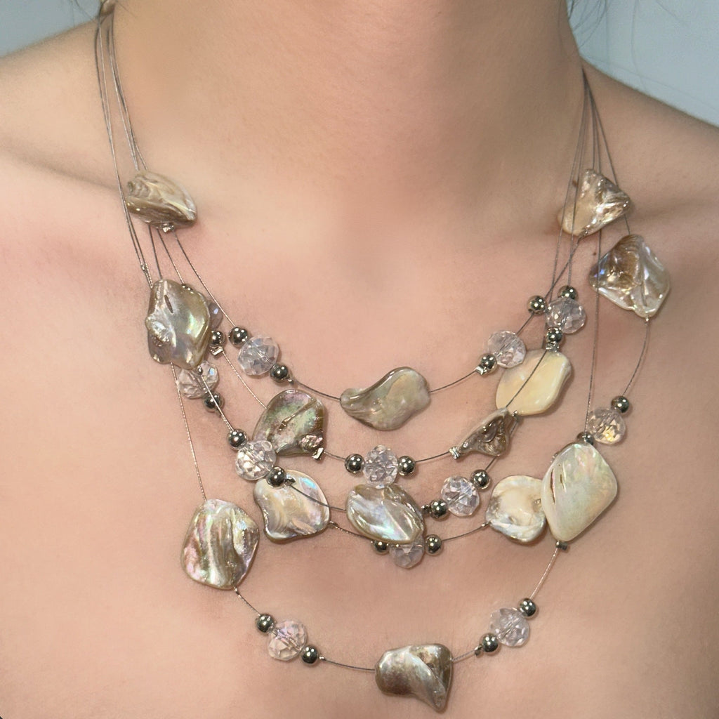 Shell Irregular Boho Minimal NeckLace image 4