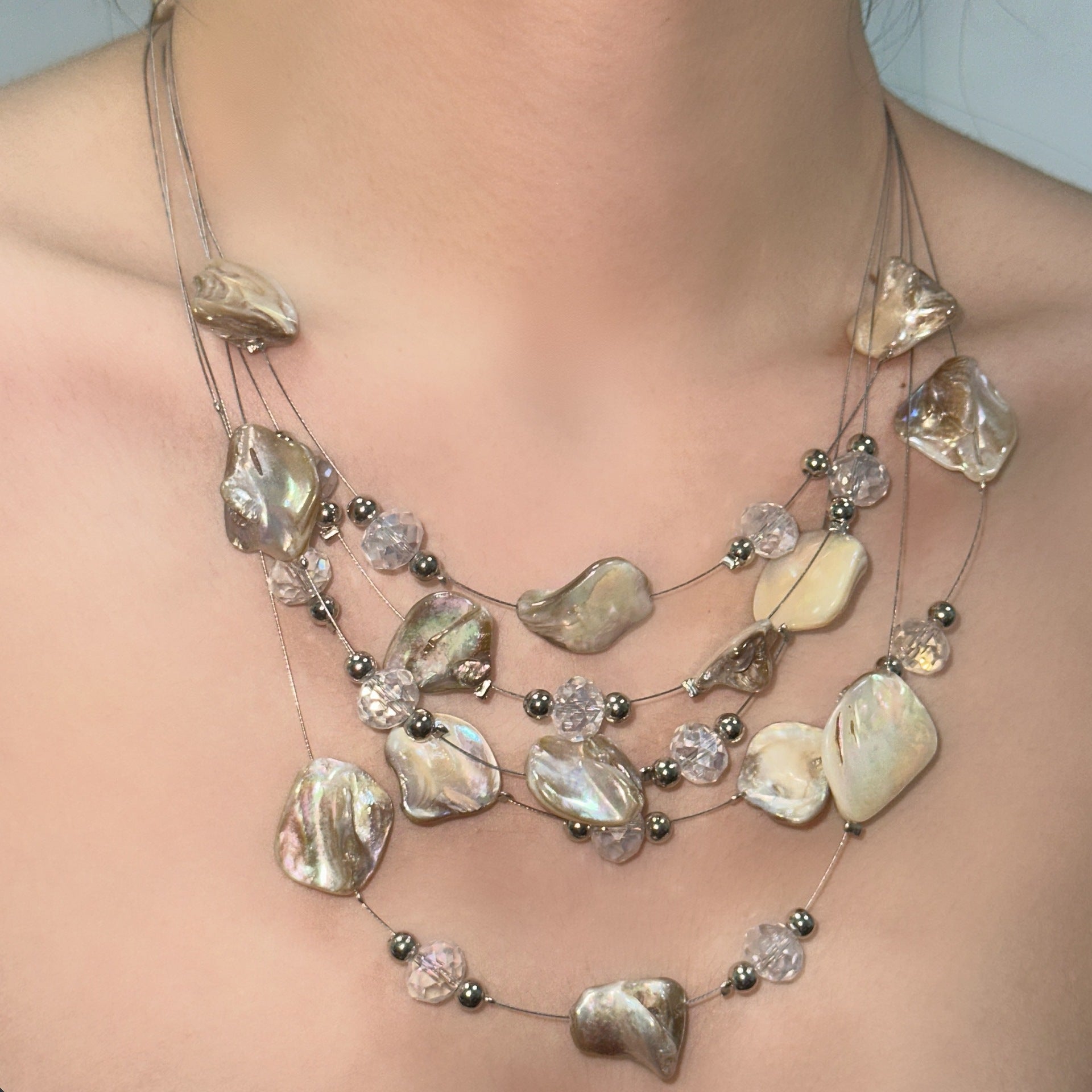 Shell Irregular Boho Minimal NeckLace image 4