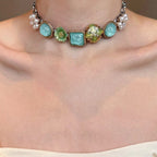 Vintage Boho Beaded Layered NeckLace image 3