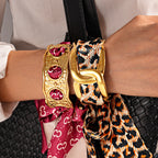 Stainless Steel Hollow Fabric Open Bracelet image 2
