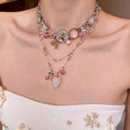 Vintage Gem Beaded Stackable NeckLace image 2