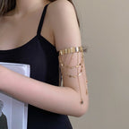 Vintage Open Minimalist Chain Tassel Bracelet image 2
