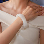 Irregular Geometric Round Acrylic Bracelet image 12