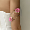 Oil Dripping Flower Open Bracelet image 2