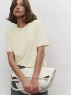 Minimalist Casual Solid Crew Neck T-shirt image 26