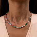 Colorful Natural Gem Beaded NeckLace image 1