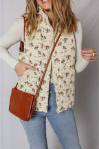 Romantic Floral Color Block Vest image 1