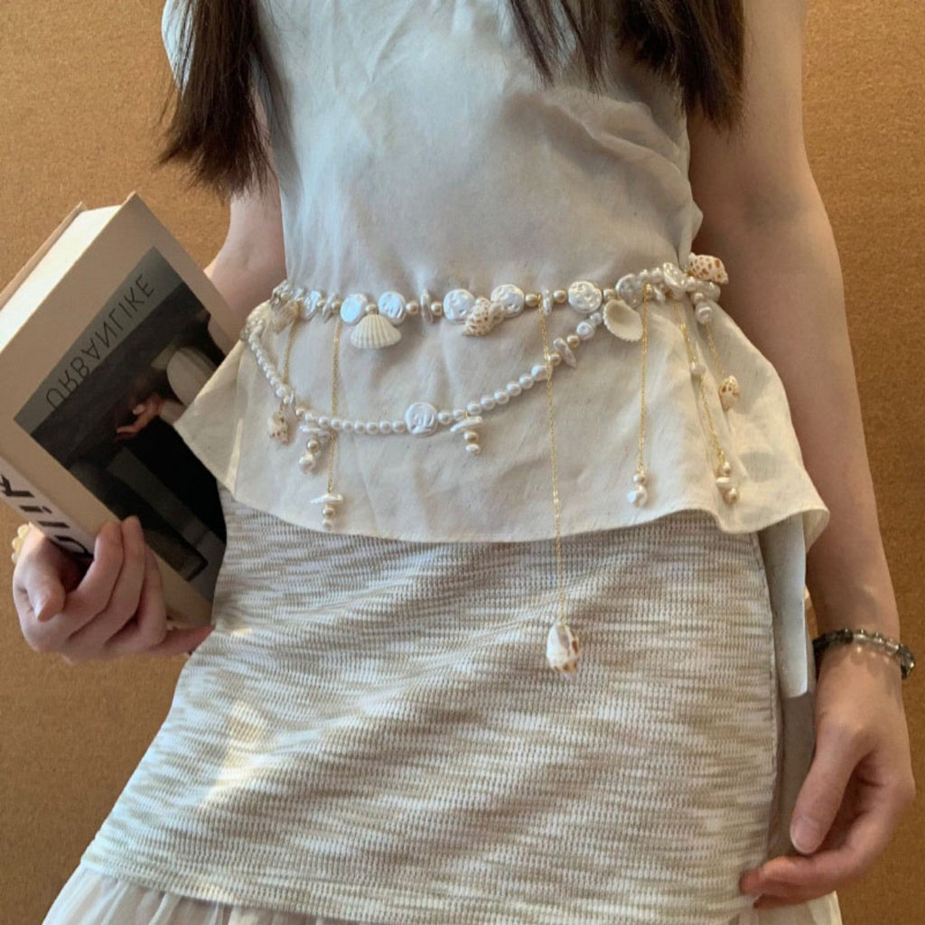 Pearl Shell Tassel Waist Body Chain image 2