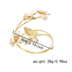 Irregular Cutout Butterfly Floral Bracelet image 8