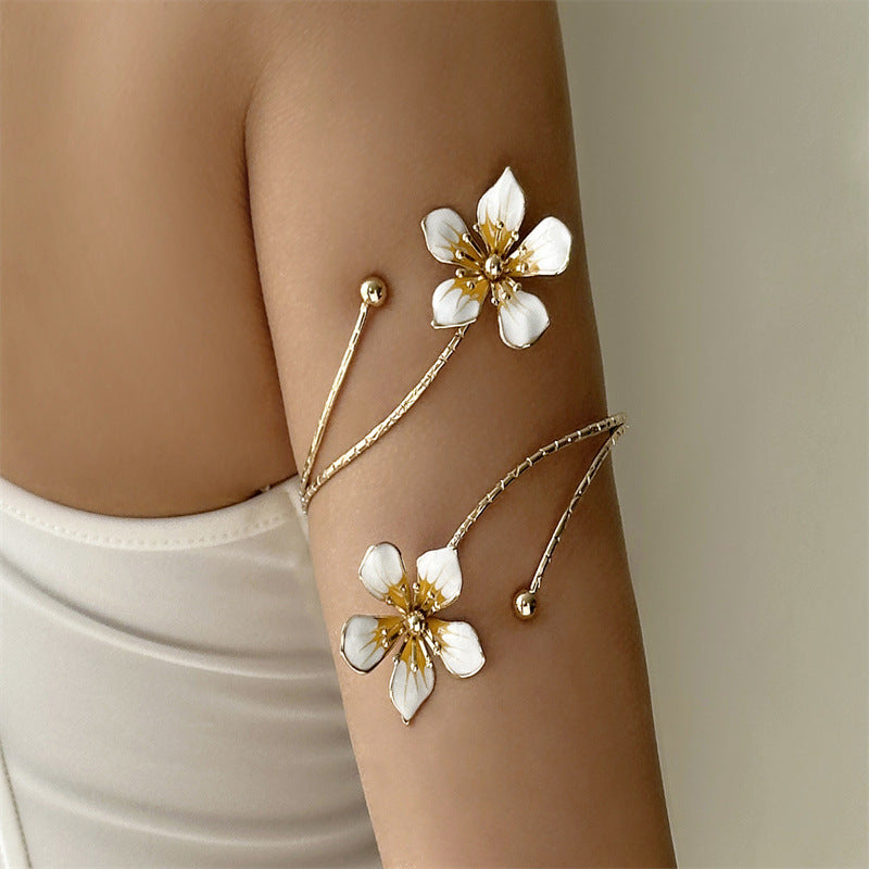 Oil Dripping Flower Open Bracelet image 8
