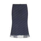 Casual Striped Double Mesh Skirt image 7