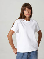 Minimalist Casual Solid Crew Neck T-shirt image 2