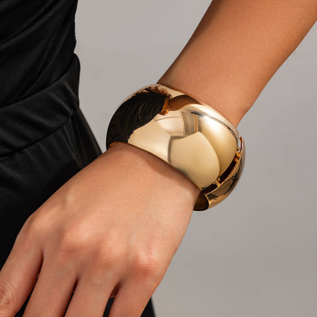 Punk Style Irregular Wide Set Bracelet image 3