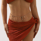 Elegant Tassel Star Moon Diamond Waist Body Chain image 3