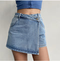 Two In One High Waist A Line Denim Shorts image 1