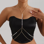 Sexy Metal Cross Thin Chain Body Chain image 1