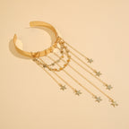Vintage Open Minimalist Chain Tassel Bracelet image 3