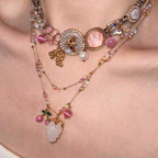 Vintage Gem Beaded Stackable NeckLace image 1